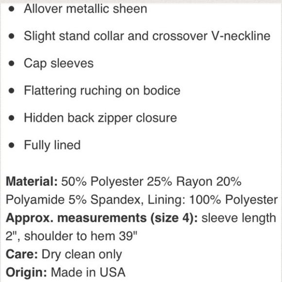 🚫SOLD🚫Nicole Miller champagne dress $430 NWT! - Picture 3 of 4