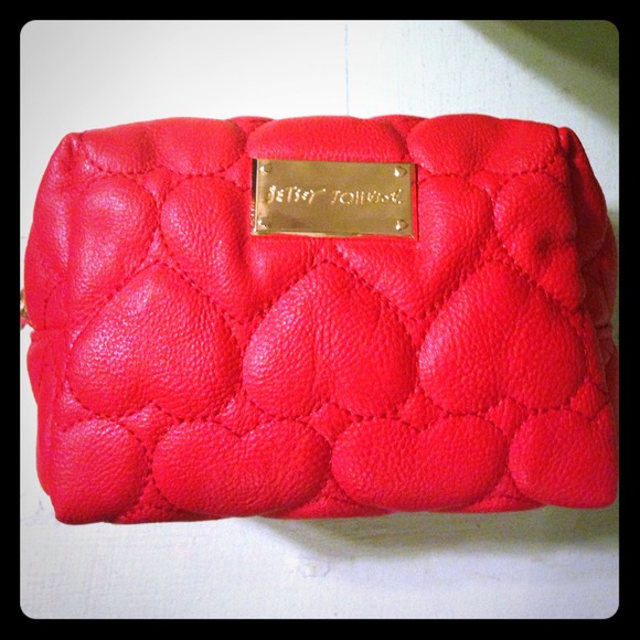 Betsey johnson clutch, can be used as makeup bag