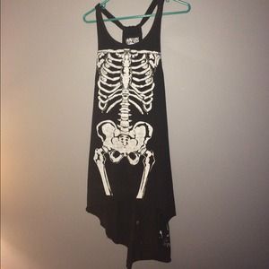 Black craft cult skeleton dress