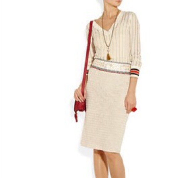 SOLD 🚫Tory Burch Donovan crochet skirt.