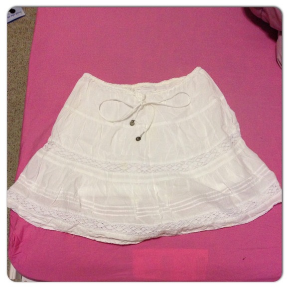 Hollister White Skirt
