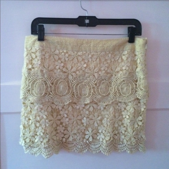 Free people lace skirt
