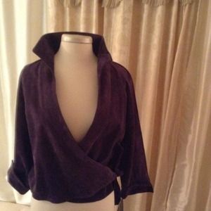 Purple washable genuine suede.