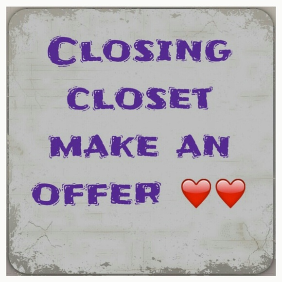 Closing my closet in a few weeks!