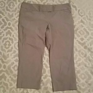 The Limited grey capri pants & teal shell BUNDLE