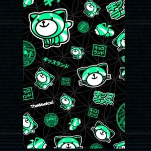The weeknd kissland glow in the dark poster