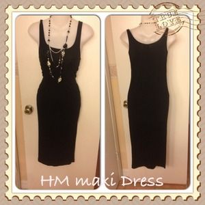 Black H&M maxi dress