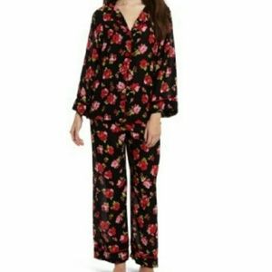 NWT Oscar De La Renta Spanish Roses PJ 2PC  Set XL