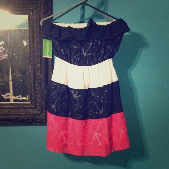 Lilly Pulitzer strapless dress