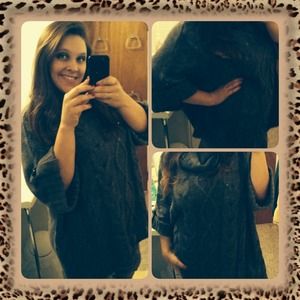 Oversized gray sweater