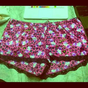 Hello kitty silky lace shorts