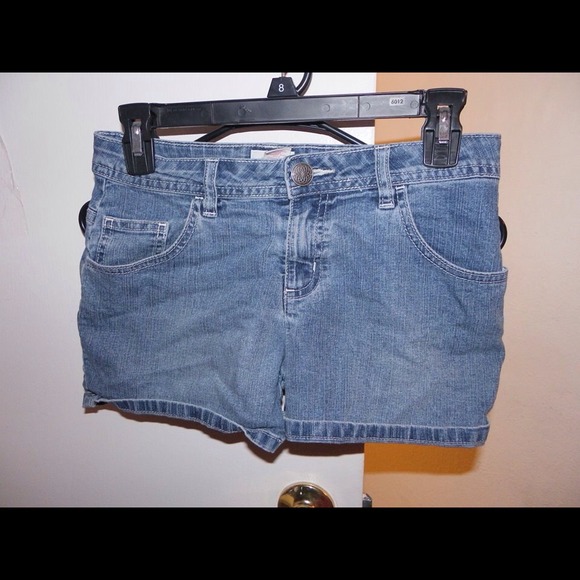 Light wash shorts
