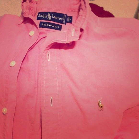 Pink "The Big Oxford" Ralph Lauren polo