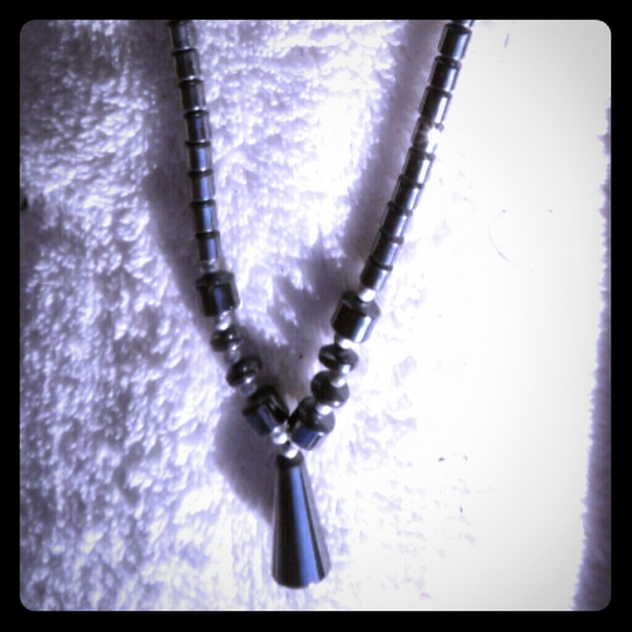 Strong yet Charming Hematite Necklace - Picture 1 of 4