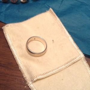 Sterling silver wedding band