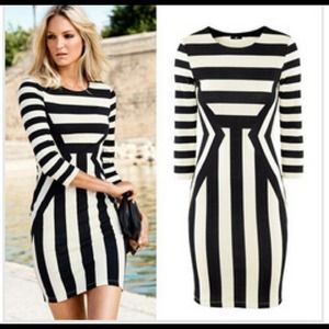 New stripe sexy dress