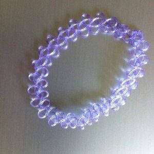 Glittery purple tattoo choker