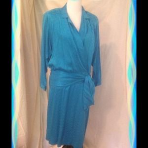 BEAUTIFUL VINTAGE LIZ CLAIBORNE SILK DRESS
