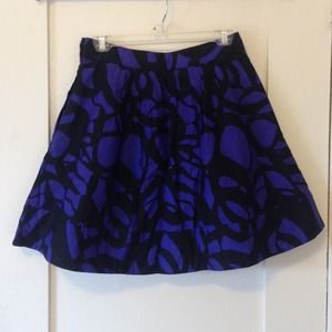Graphic Art Print Full Bell Skirt