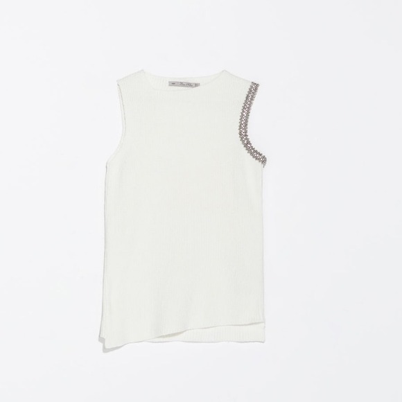 Zara Asymetric top with Diamante - Picture 3 of 4