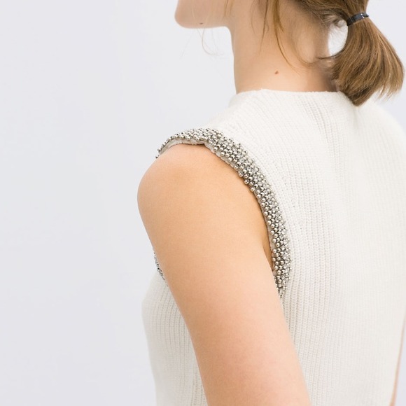 Zara Asymetric top with Diamante - Picture 4 of 4