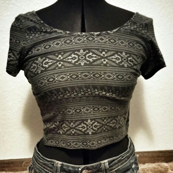 Printed crop top - Picture 1 of 2