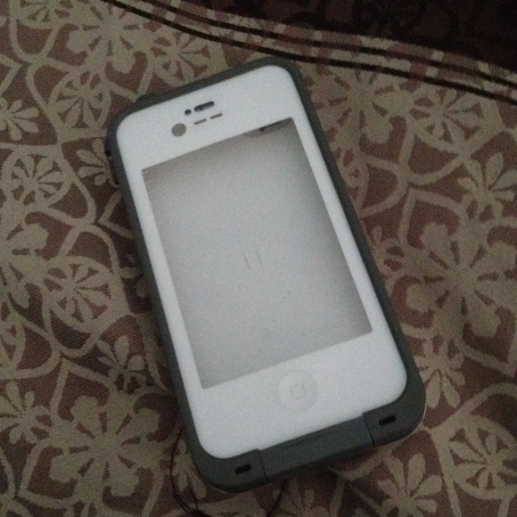 White lifeproof case iPhone 4s or 4