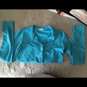 American Eagle long sleeve polo shirt