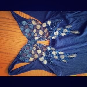 Blue tank too
