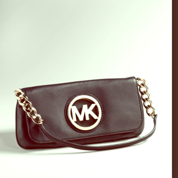 Gently used Michael Kors Fulton Flap leather bag