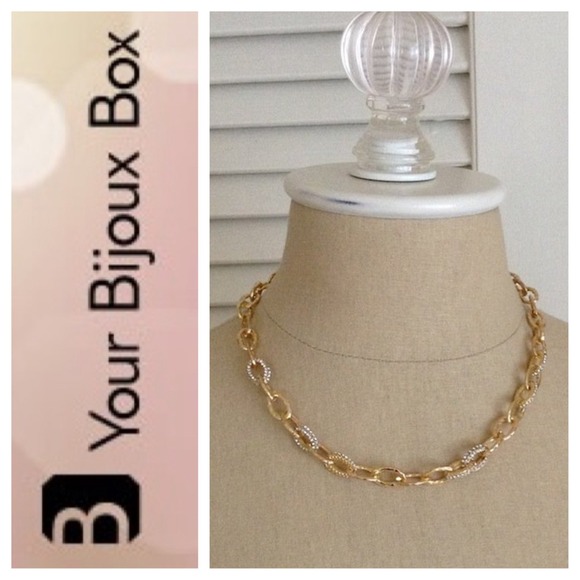 🔴SOLD🔴 Your Bijoux Box Pave' Link Necklace