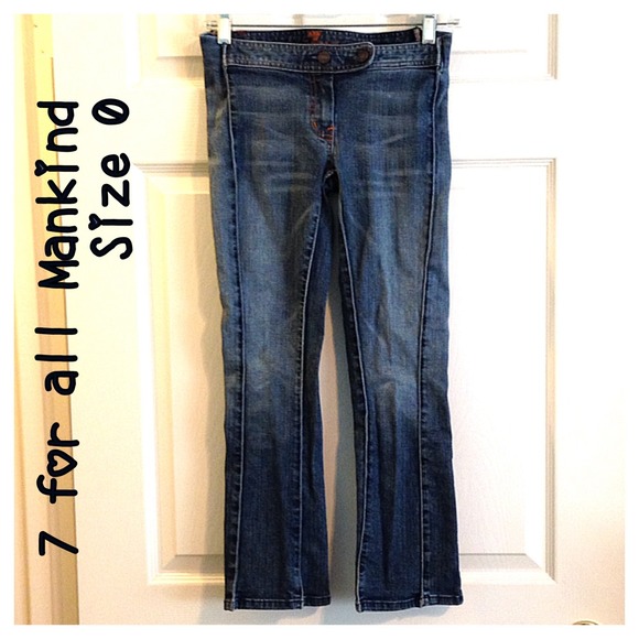 7 for all Mankind Jeans - 7 for all Mankind Cropped Jeans Capris 25/0 7FAMK 7 for all Mankind Jeans - 7 for all Mankind Cropped Jeans Capris 25/0 7FAMK