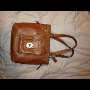 authentic leather coach purse.