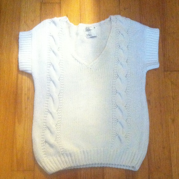 White sweater.