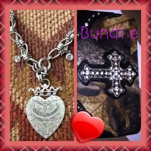 Juicy necklace and Camo wallet bundle!