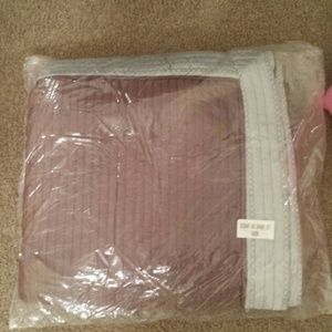 Teal and brown pillow shams