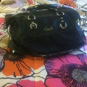 Black coach purse