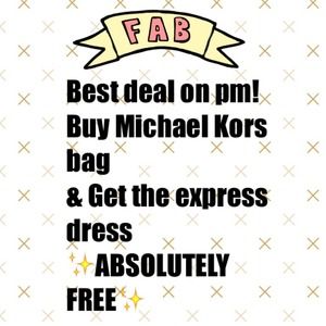 Michael kors bag come with free express top