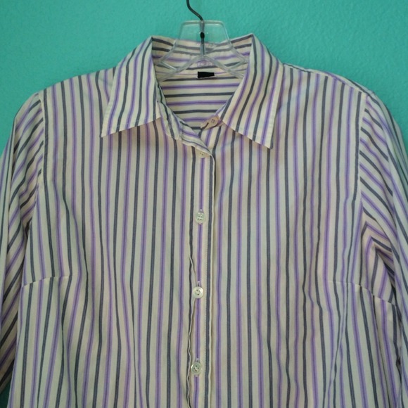 ⚡️sale⚡️J Crew Slim Fit Stripe Dress Shirt M