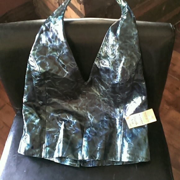 Wilson's leather halter top