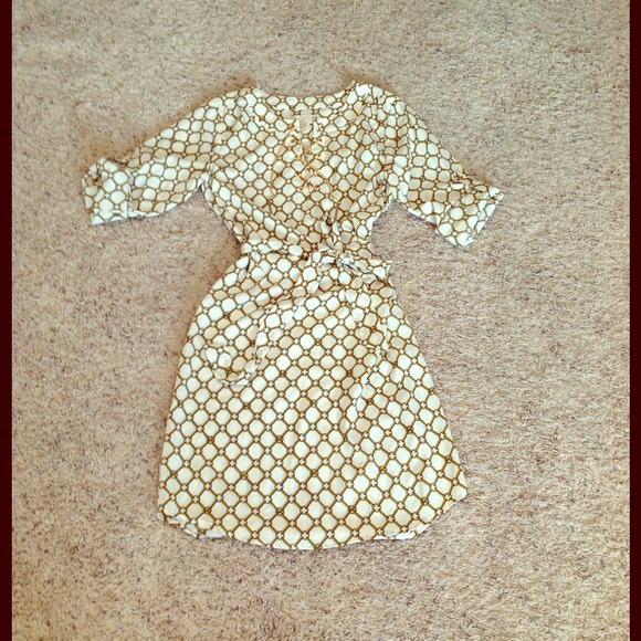 NWT MICHAEL KORS Gold Chain Link Tie Dress