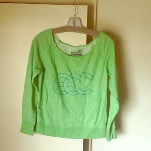 EDC Official Insomniac off-shoulder sweatshirt