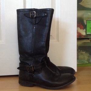 Black riding boots