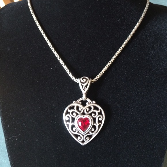 ❤️HOLD @redphantom22❤️Necklace with red Swarovski