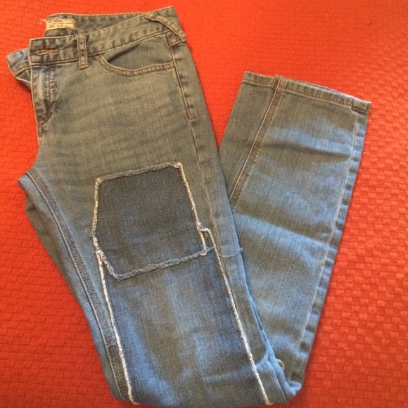 Hold for @julesmoss Free people patchwork jeans