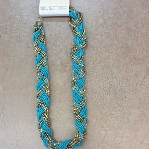 Gold turquoise necklace