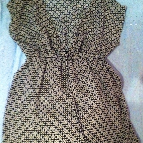 Black and white sheer baby doll top