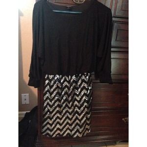 Dress with chevron style