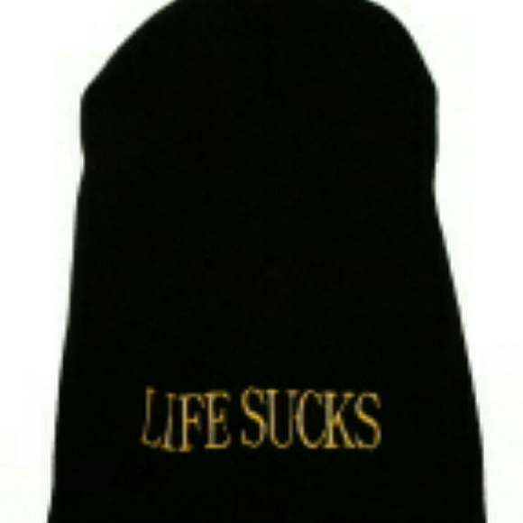 Life Sucks Beanie #Sale - Picture 2 of 2