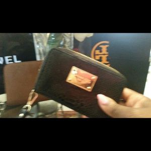 MK snakeskin IPhone case/wallet